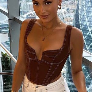 WHITE FOX BUSTIER XS NWT